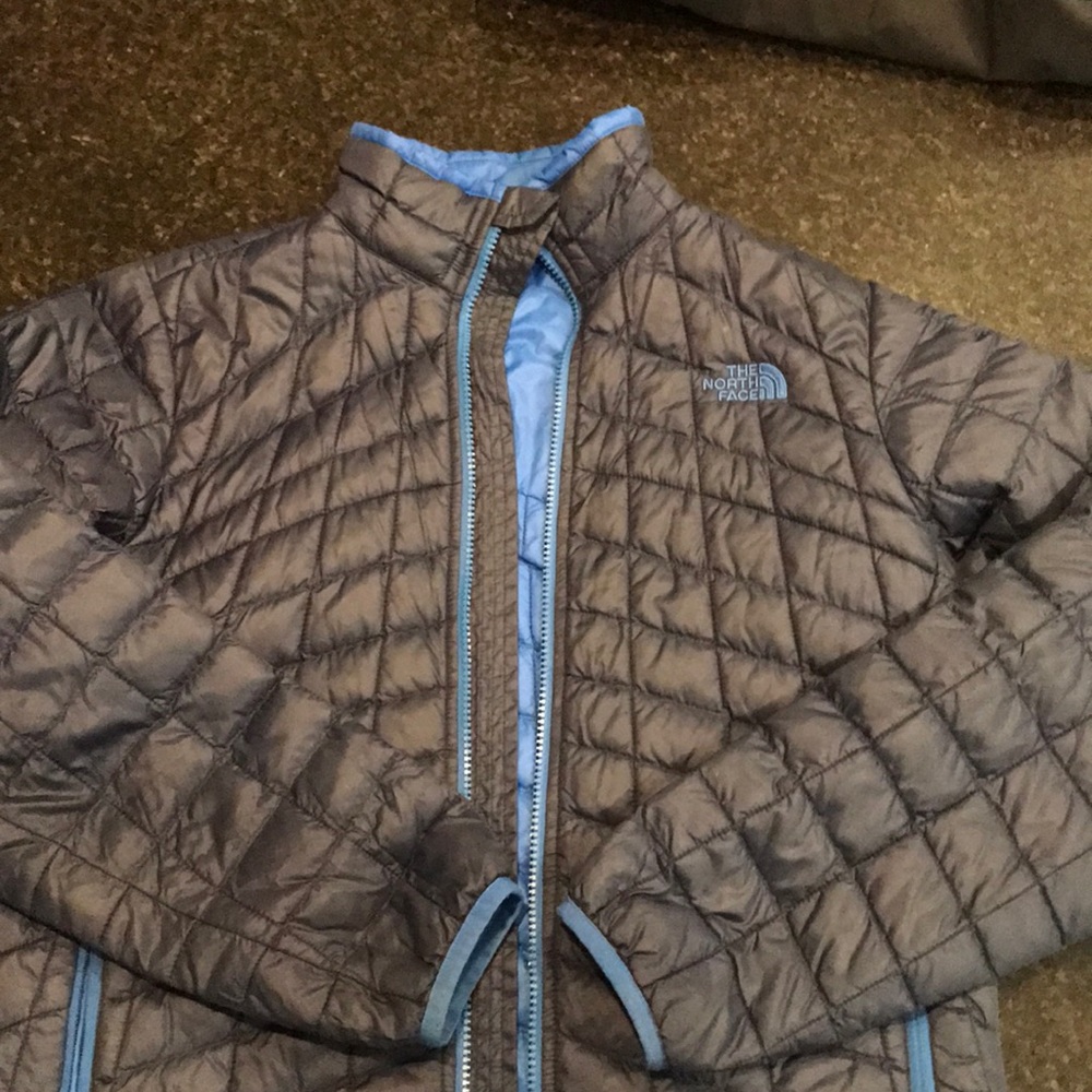 The North Face quilted winter jacket.